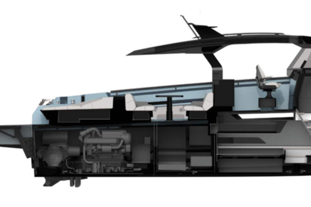 Colour palette: "Stratos Blue" is one of 25 basic shades.  The hardtop is made of carbon and shines in grey