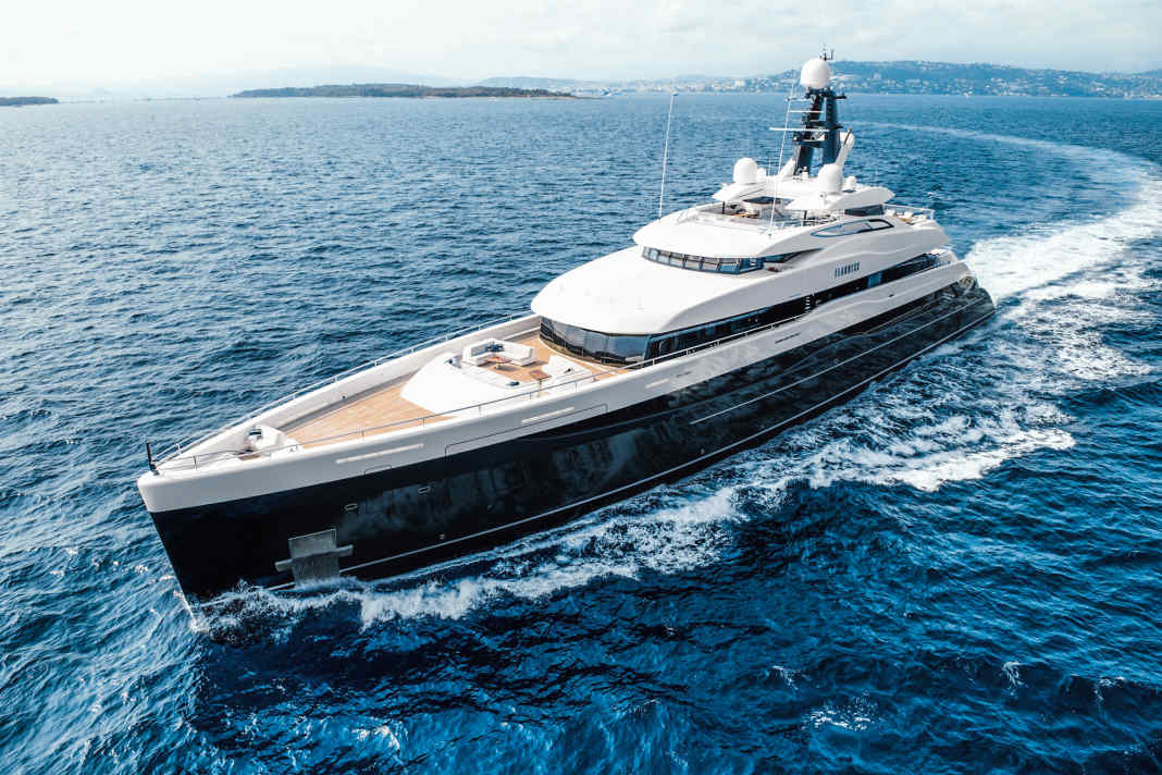 Fleet: Michael Jorden owns the 74-metre A&R "M'Brace" (ex-"Elandess")