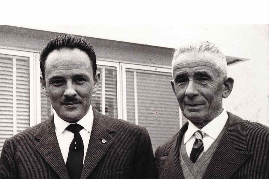 Carlo Riva (links) mit Vater Serafino