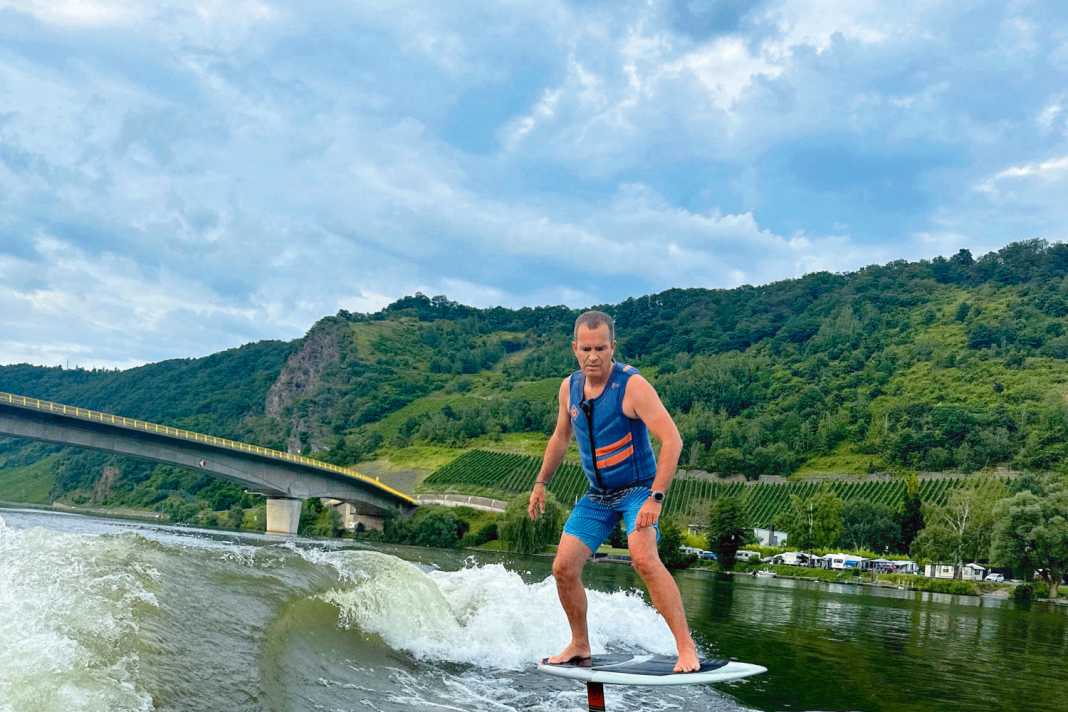 Enjoying sport: Patric Polch loves water sports in all its facets.