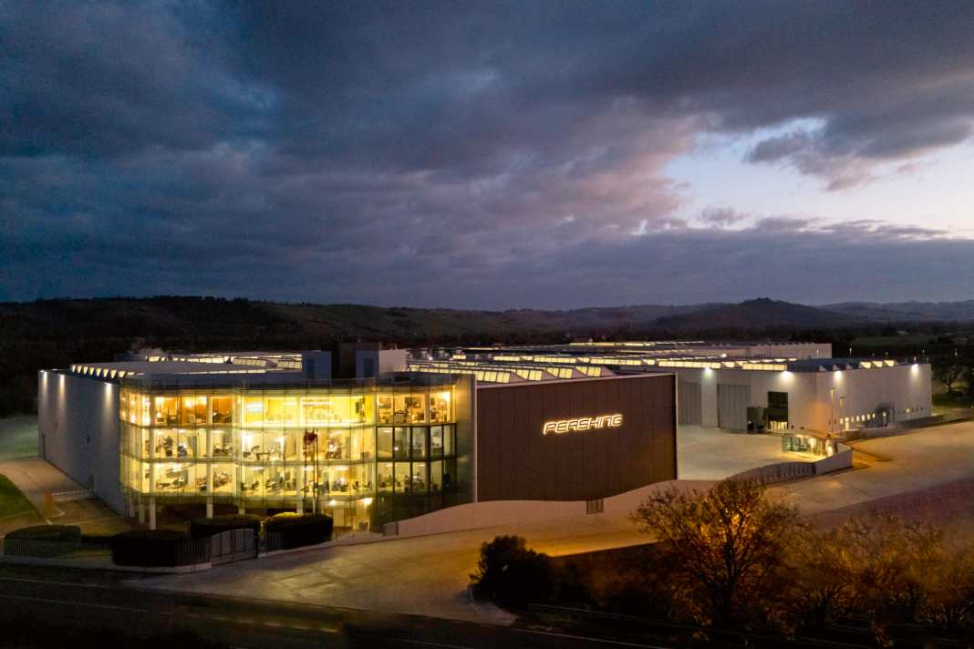 The modern main plant in Mondolfo comprises four buildings on a site of almost 85,000 square metres.