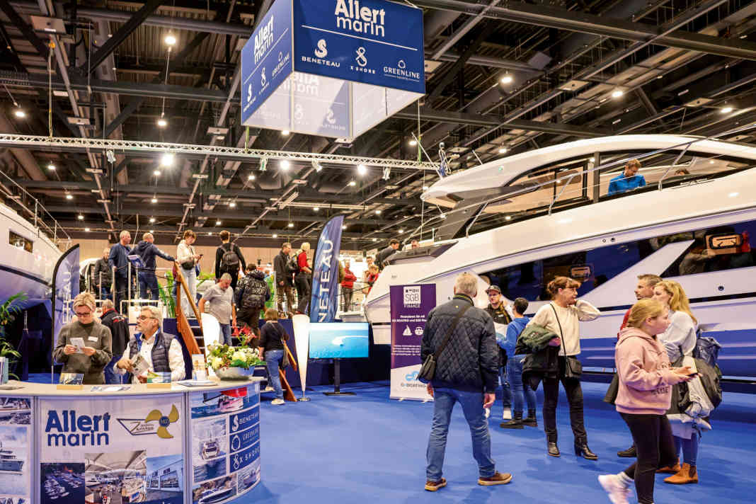 Both yachts and smaller boats can be admired at the trade fair.