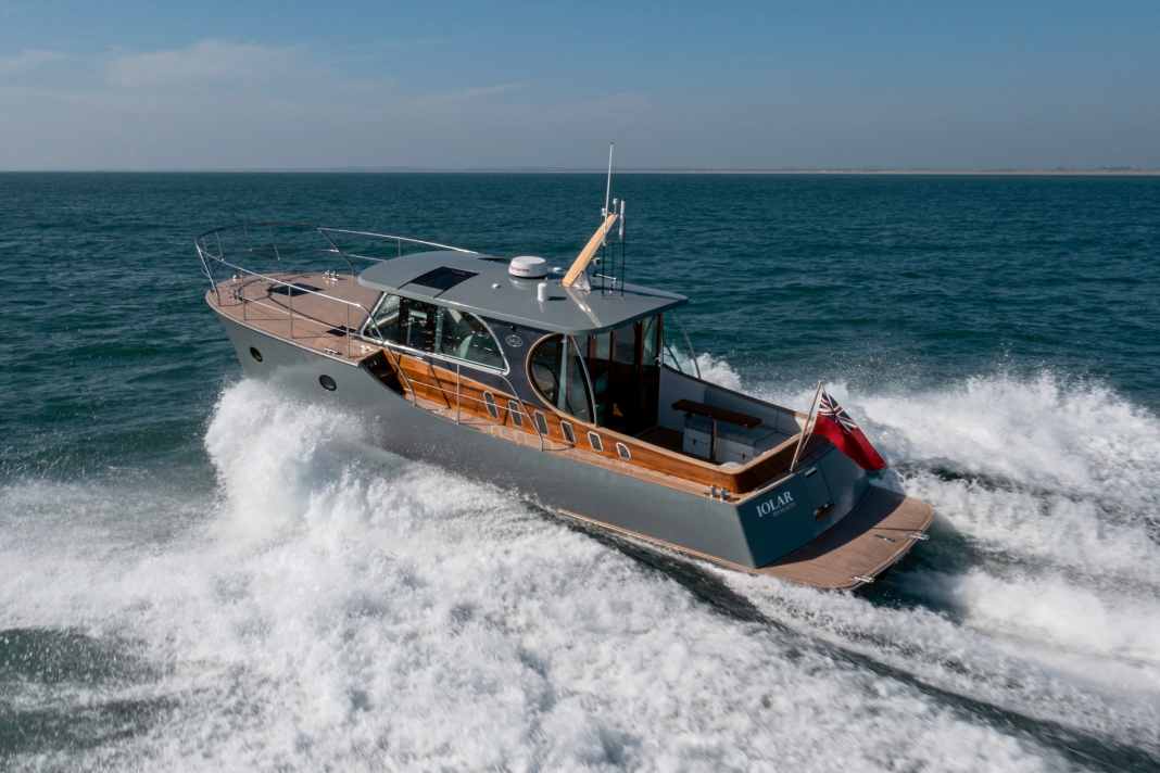 The raised foredeck of the Dale 37 Classic provides more space in the forward cabin below.