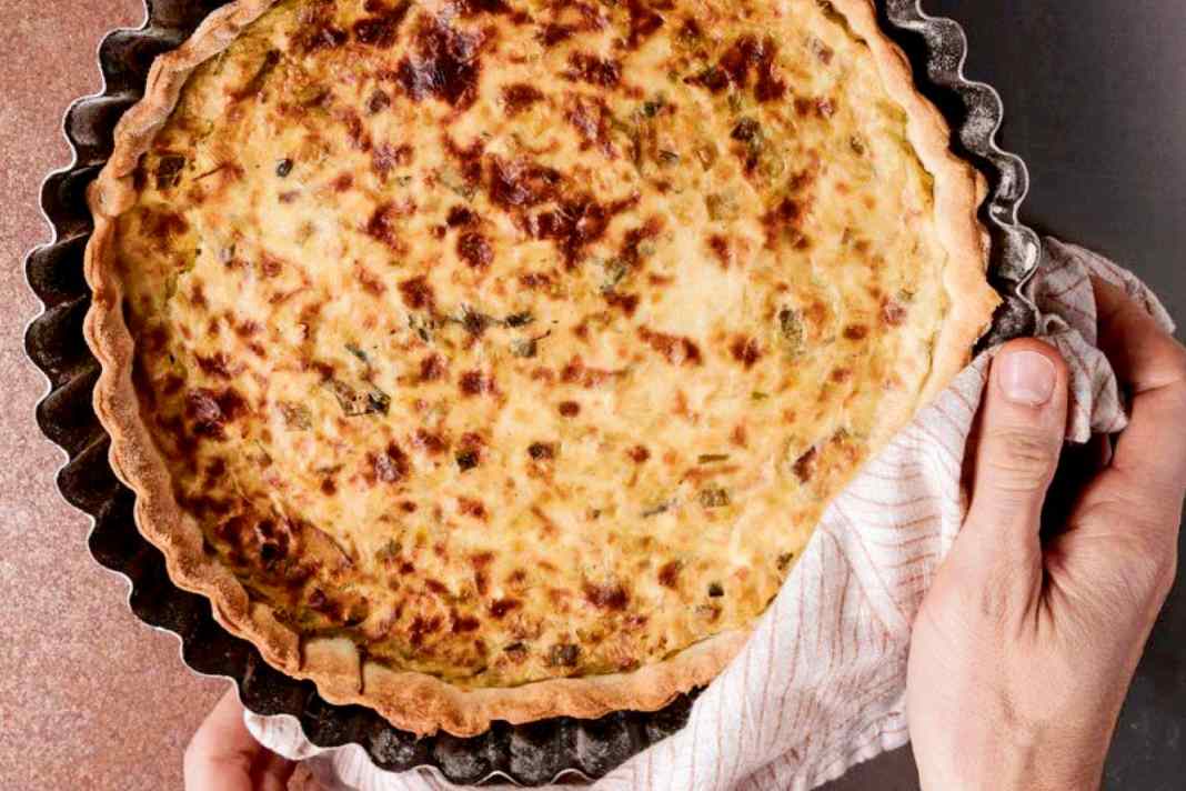 This leek quiche is an integral part of the Sea Shepherd marine conservationists' on-board catering.