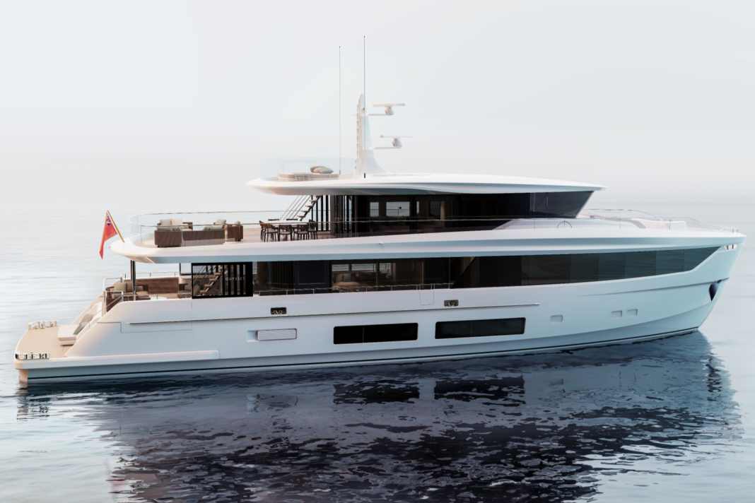 33 Meter: Princess Yachts stößt weiter in das Superyacht-Segment vor.