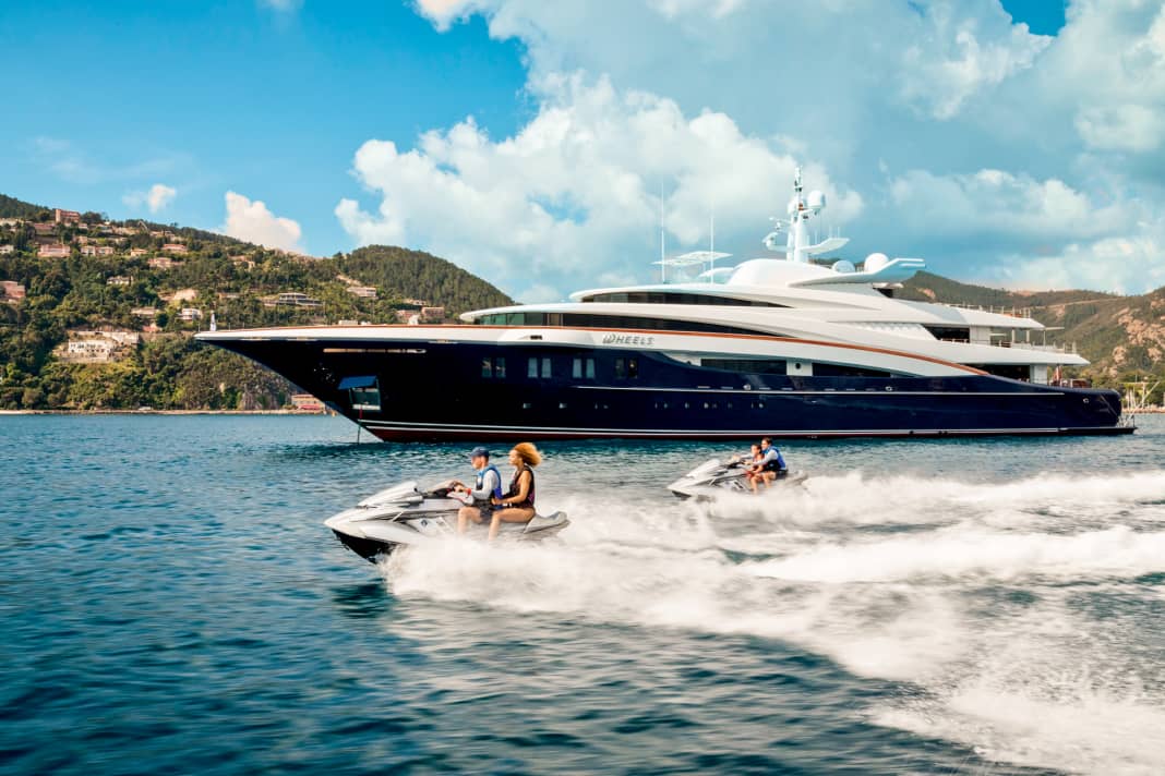 Spaß für die ganze Familie: Die markanten 75 Meter wasserte Oceanco 2008