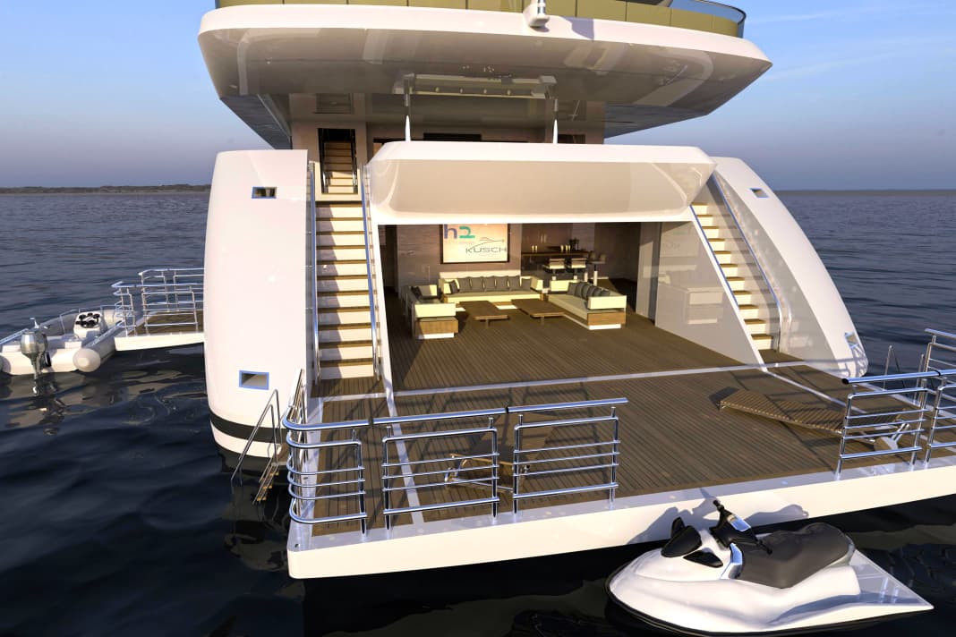 „Beach“: Fünf Deck, Helipad und Beachclub