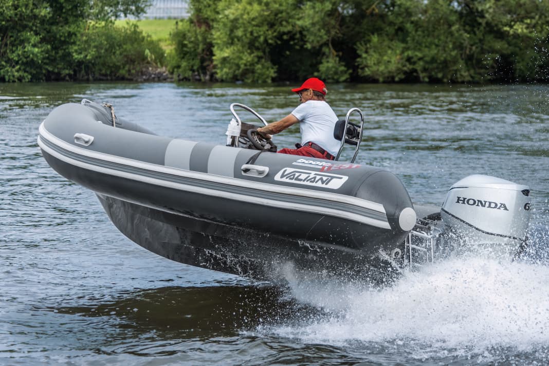 Everything is right here: Valiant's 500 Sailing was the first choice for our outboard motor test