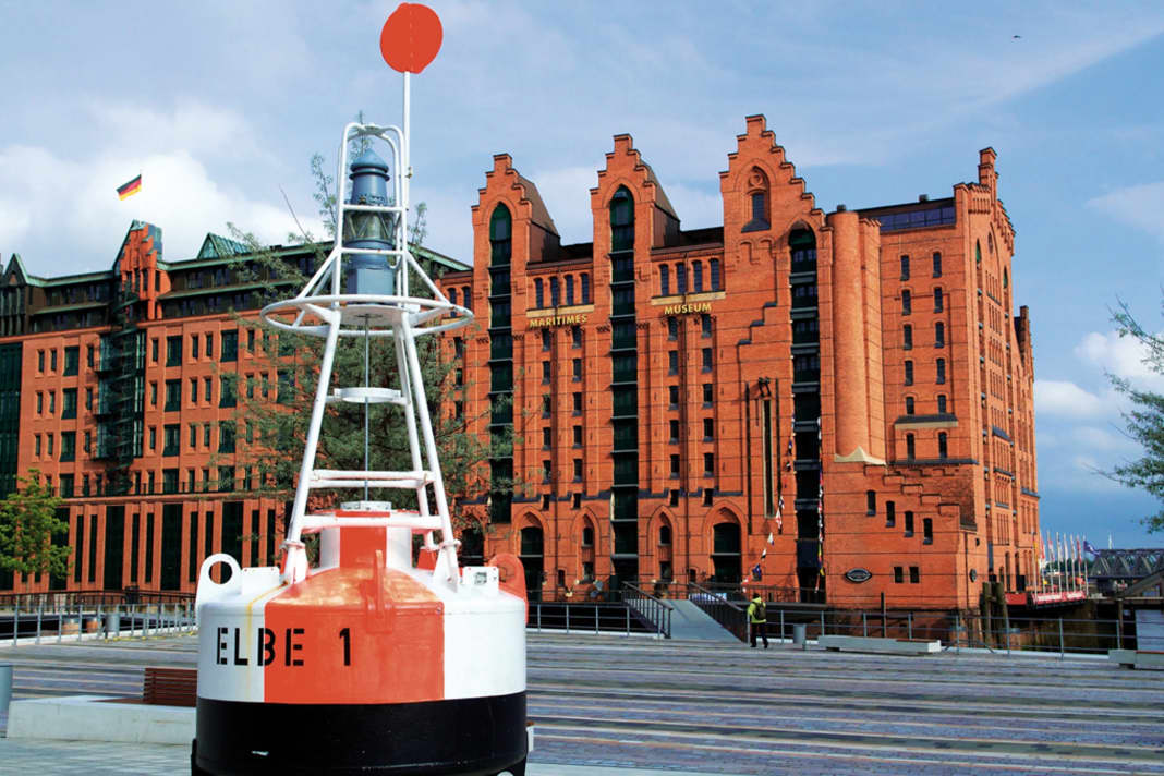 Exterior view of the International Maritime Museum in Hamburg