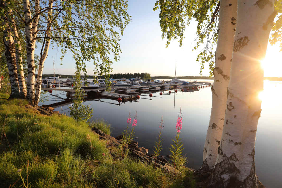 Törehamn marina at the northern end of the Baltic Sea