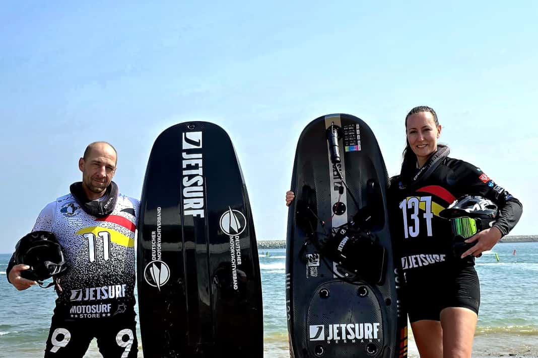 Sebastian Lux und Jennifer Beckmann qualifizierten sich für die Teilnahme an den Motosurf-Wettbewerben bei den World Games in Chengu (China) im August.