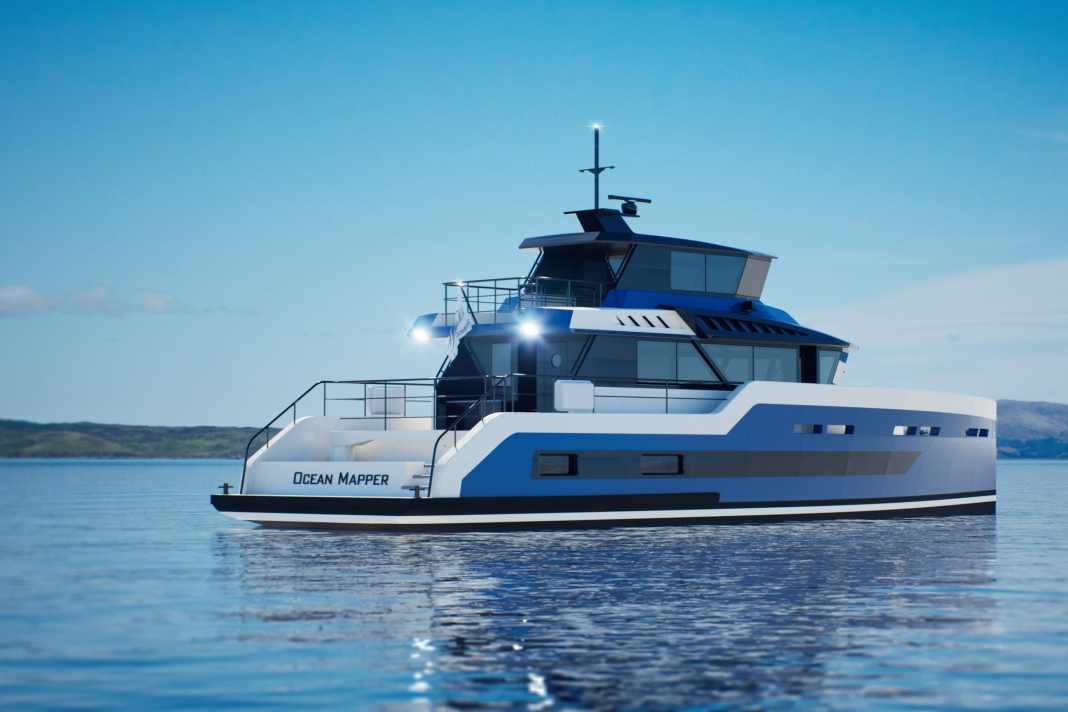 „Ocean Mapper“ wird 23 Meter lang und wurde von ​Espen Øino International entworfen. Das Arbeitsboot soll 300 Tage im Jahr den Meeresboden mit modernster Sonartechnik kartieren, im Idealfall zwei Millionen Quadratkilometer pro Jahr.