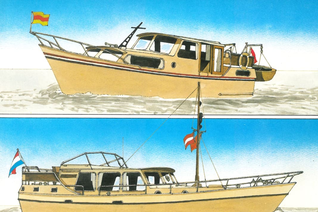 1979: Kempala Motorkruiser 9.20 (oben), Kempala Kotter 13.50 (unten)