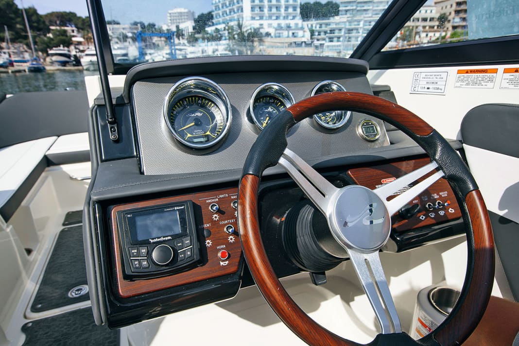 The compass is missing on the control stand