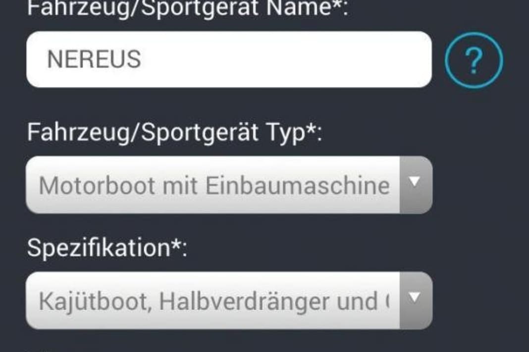 Bootsdaten und ein Bild werden hinterlegt. So wissen die Retter im Notfall genau, wonach sie suchen müssen