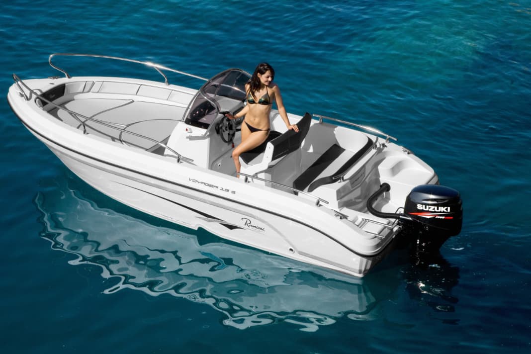 Ranieri Voyager 21 S (Italien): Länge 6,30 m; Gewicht 1330 kg; max. Motorisierung 200 PS