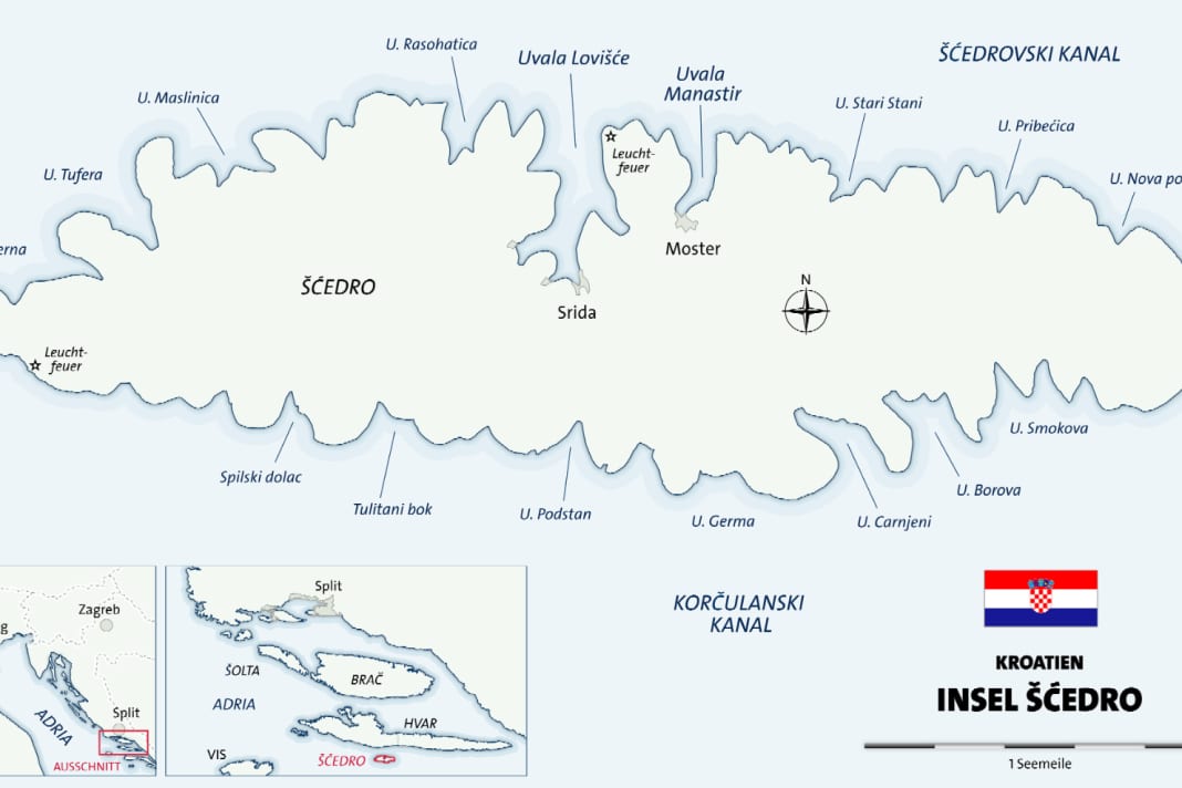 Dalmatia's "pirate island": sailing around the small Šćedro.