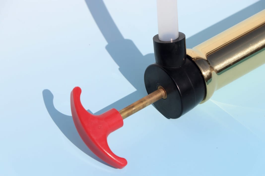 The classic brass hand pump is available pretty much everywhere under many different names and in similar designs.