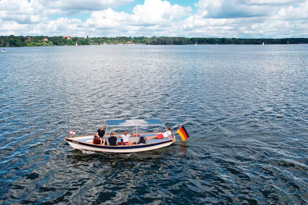 Das restaurierte Boot von 1992 erstrahlt in neuem Glanz