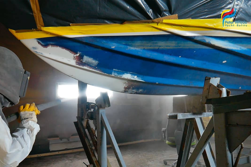 Im dritten Teil des Refit-Projektes widmen wir uns dem Unterwasserschiff
