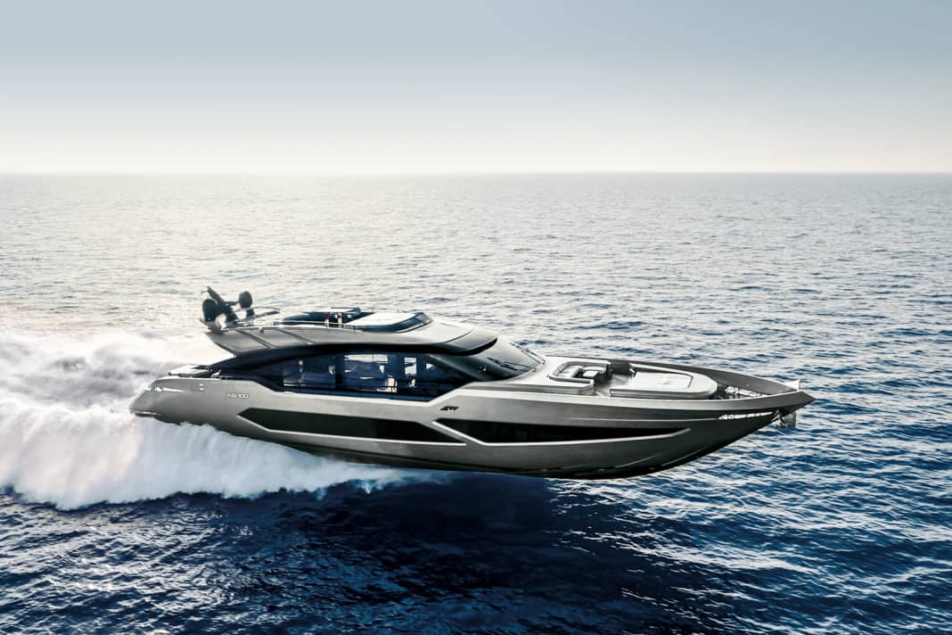 Fast travelling: Stainless steel impellers shoot over 1500 litres of water through three waterjets under full load - without the frictional loss of a gearbox. At 50 knots, the AB 100 burns around 25 litres of diesel per nautical mile