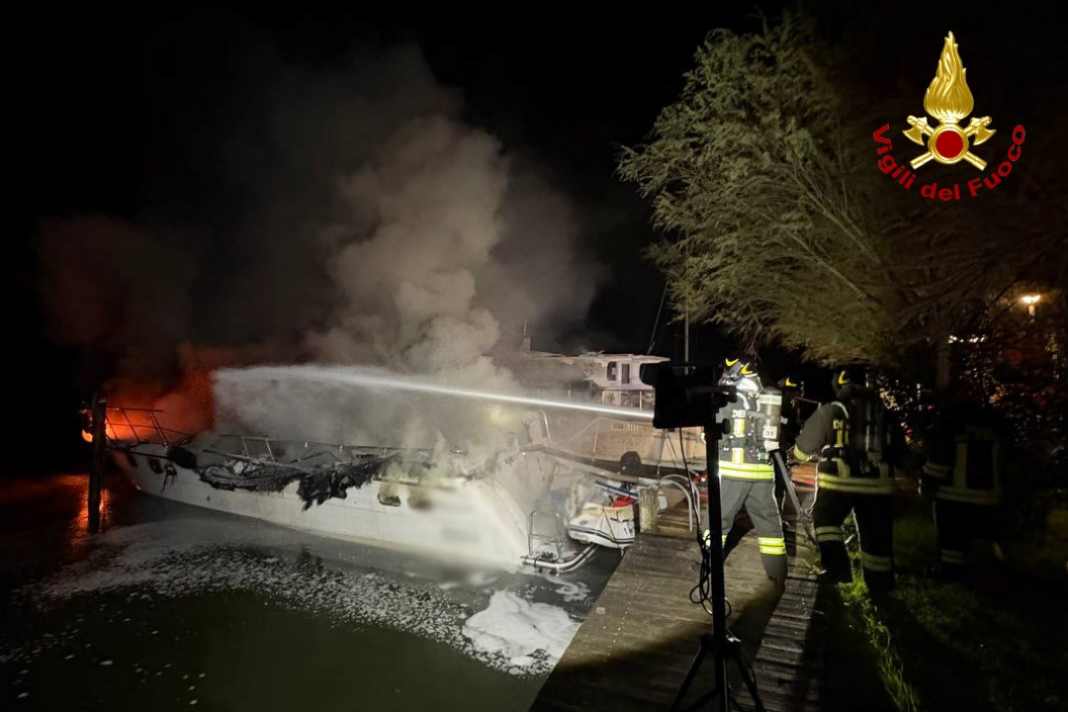 The fire brigade is called out to an operation in Italy on Wednesday night.