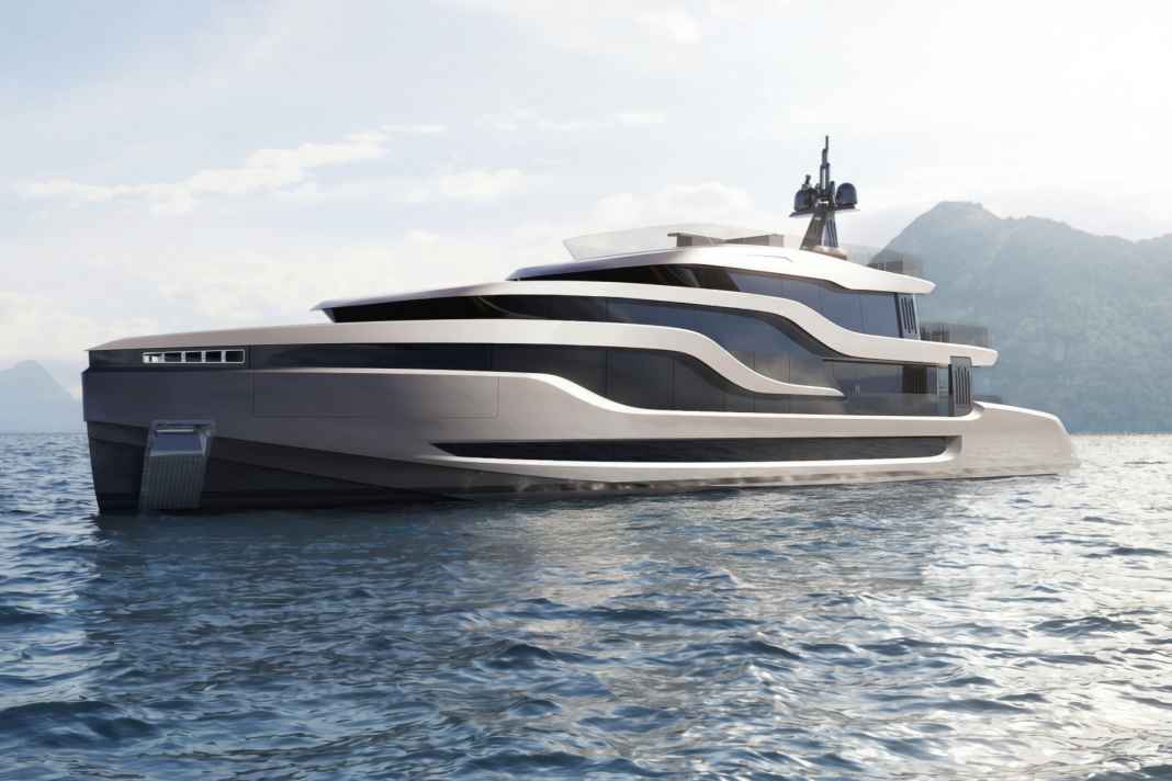 42 Meter: Die Alu-Yacht entsteht in der Metall-Abteilung der Werft.
