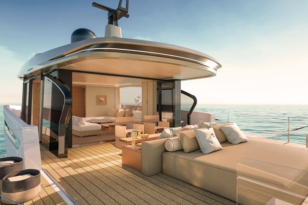 Seadeck 7: Bei geöffneten Türen verschmelzen Drinnen und Draußen ...