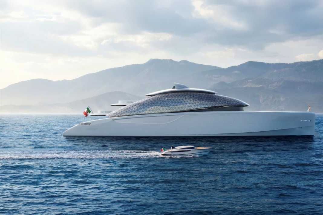70 Meter: Luca Dini zeichnete die Benetti.