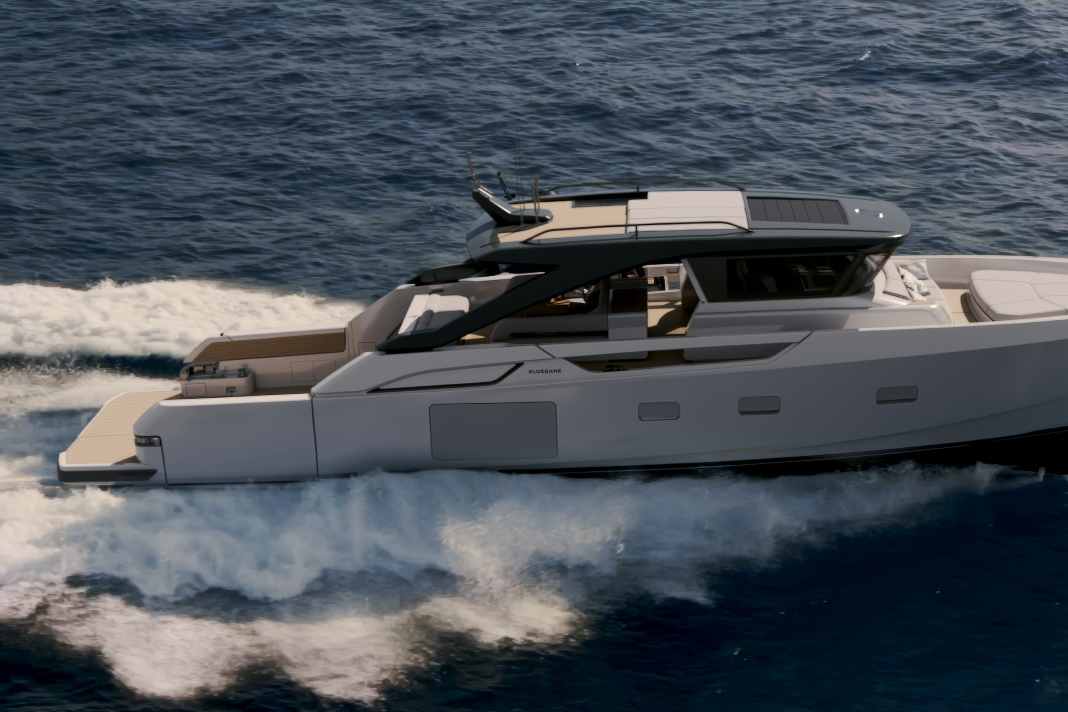 Here is the new Bluegame BG64, as shown in a rendering by the shipyard.