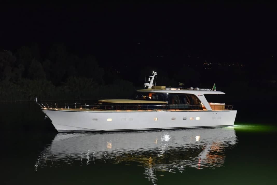 Sanlorenzo launched SHE at its headquarters in Ameglia, Italy.