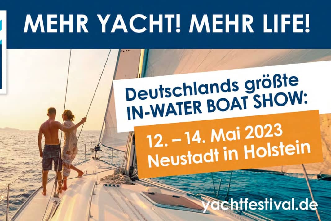 Plakativ, aussagekräftig, emotional: das offizielle Banner des Hamburg ancora Yachtfestivals 2023