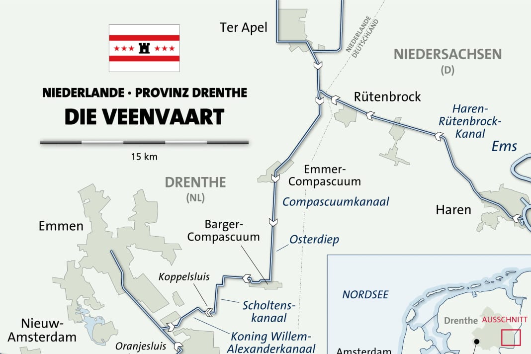 Auf eigenem Kiel durch die Provinz Drenthe