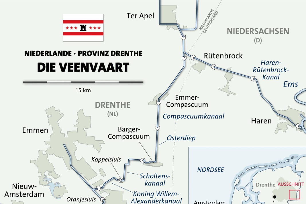 On your own keel through the province of Drenthe