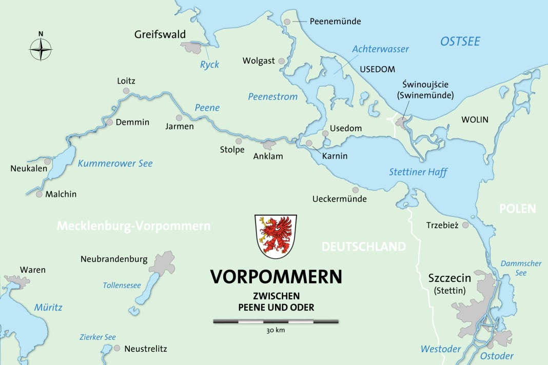 Stettiner Haff, Peenestrom und Peene
