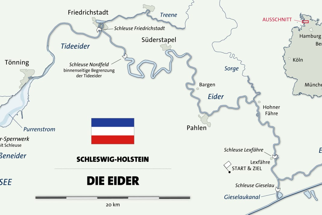 Unterwegs auf Eider und Nord-Ostsee-Kanal