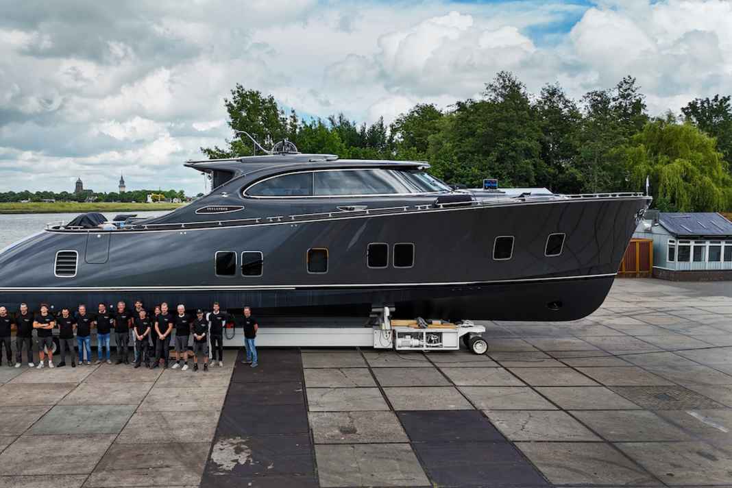 In position: The Zeelander 8 is ready for launch.