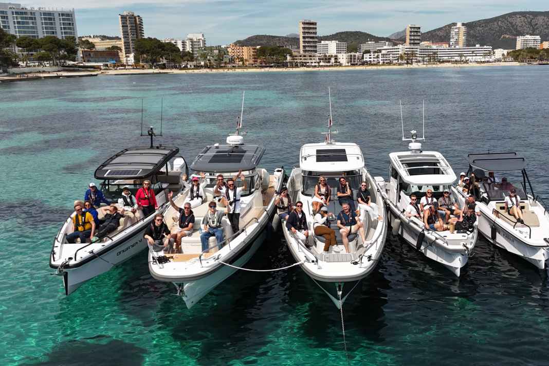 Axopar and Nimbus boats were available for the participants.