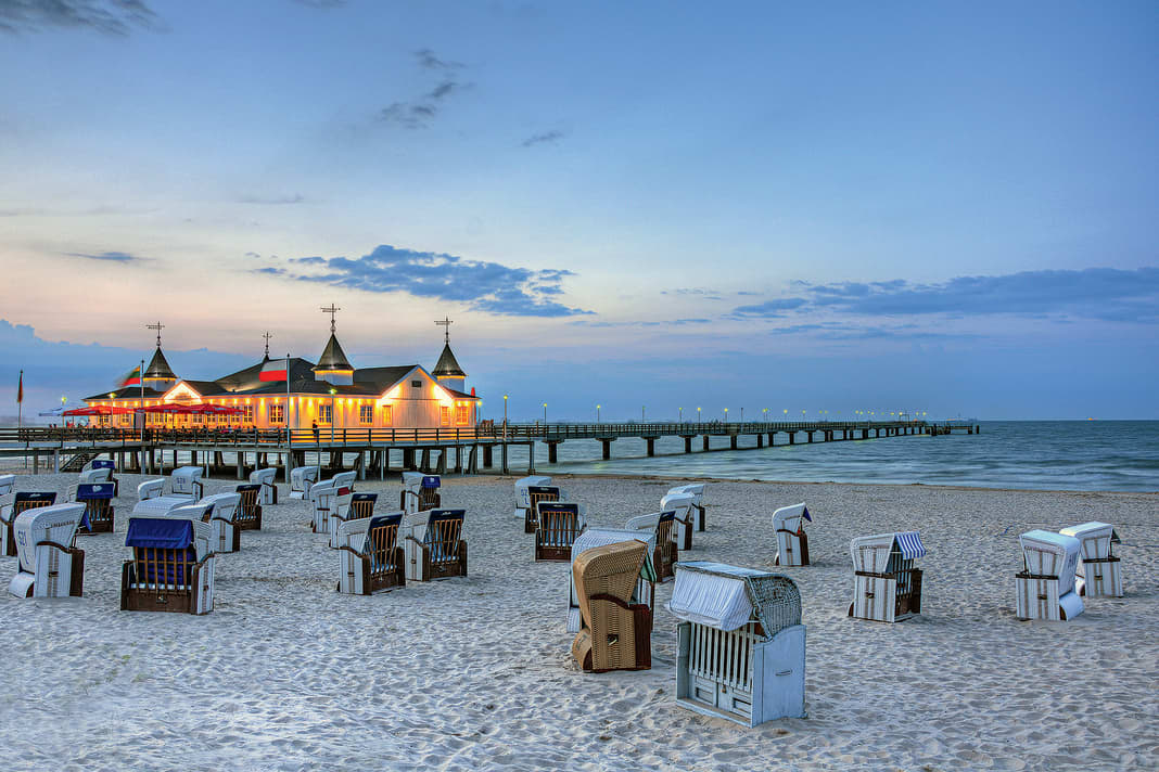 The historic pier in the "Kaiserbad" Ahlbeck