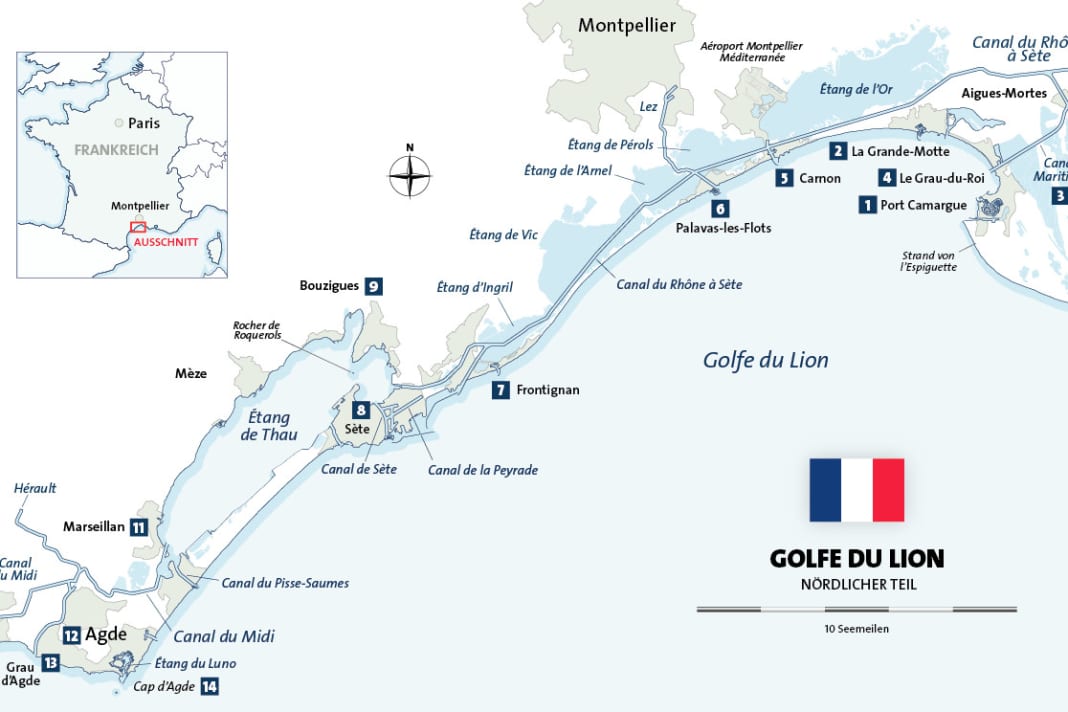 Karte: Golfe du Lion