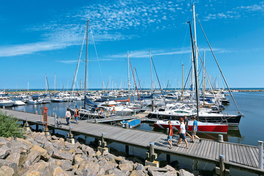Jetty of the Kühlungsborn boat harbour