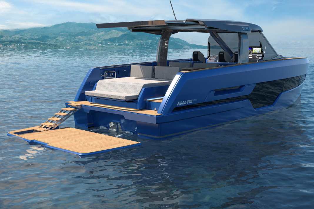 One new feature is the electrically operated swimming ladder.