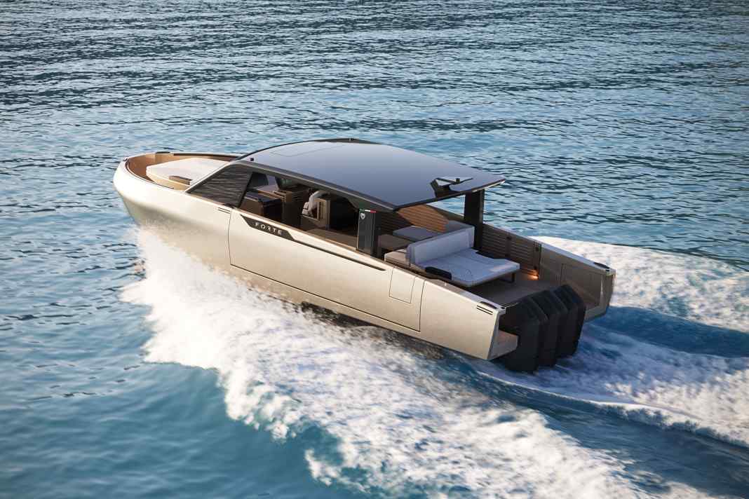 Die Forte Yachts 47 wird aus Aluminium gefertigt.