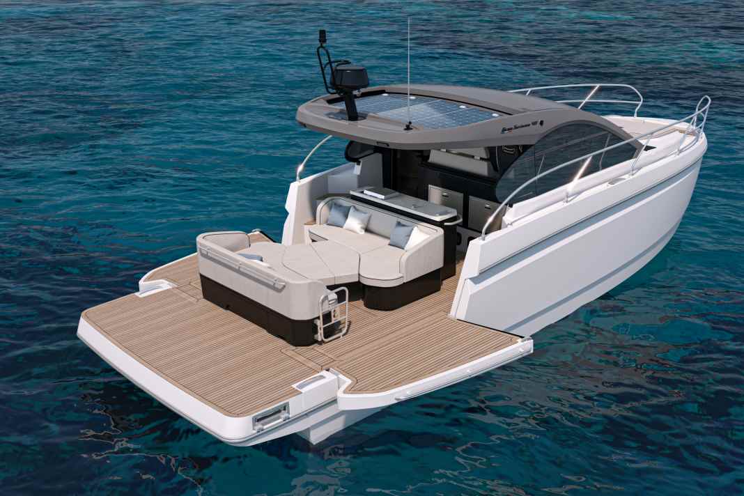 The cockpit offers two large seating units.