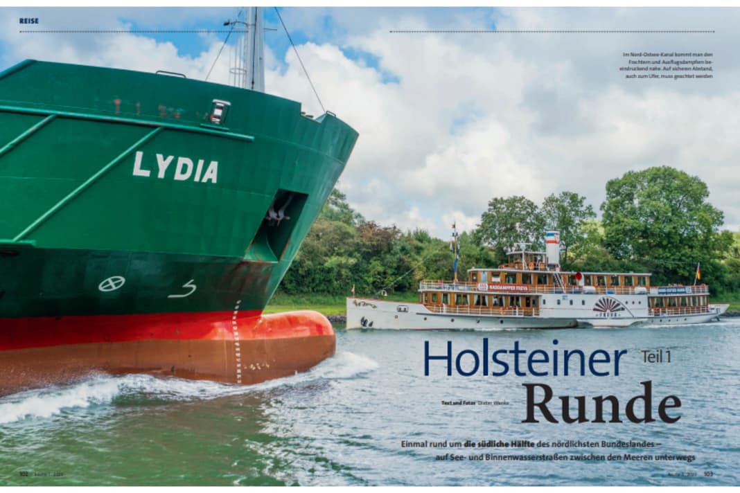 Once around the southern half of the northernmost federal state - travelling on sea and inland waterways between the seas