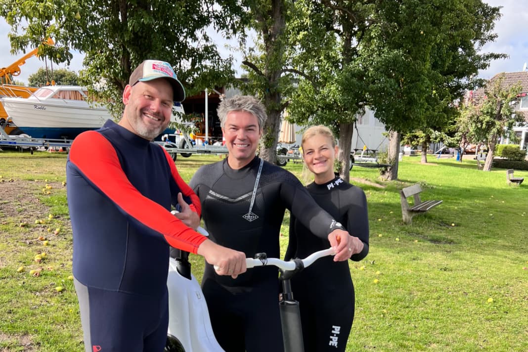 Die Testfahrer und die Testfahrerin des Manta 5