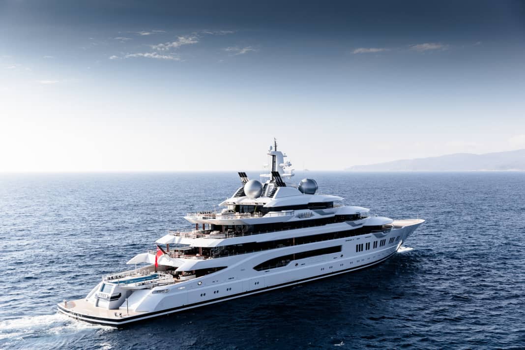 The "Amadea" was seized in Fiji in 2022 - shortly after the war of aggression against Ukraine