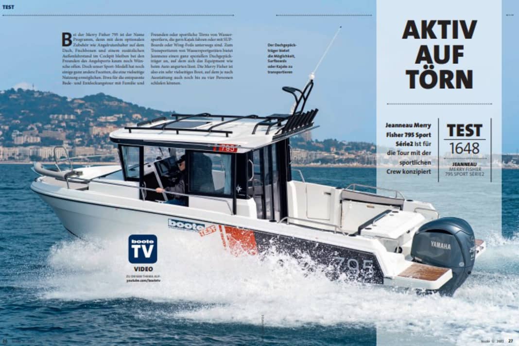 Test der Jeanneau Merry Fisher 795 Sport Série2
