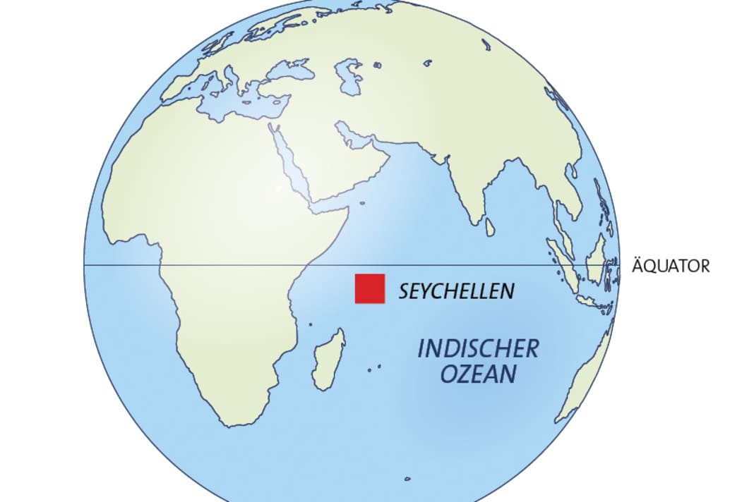 Lage der Seychellen | Karte: Christian Tiedt