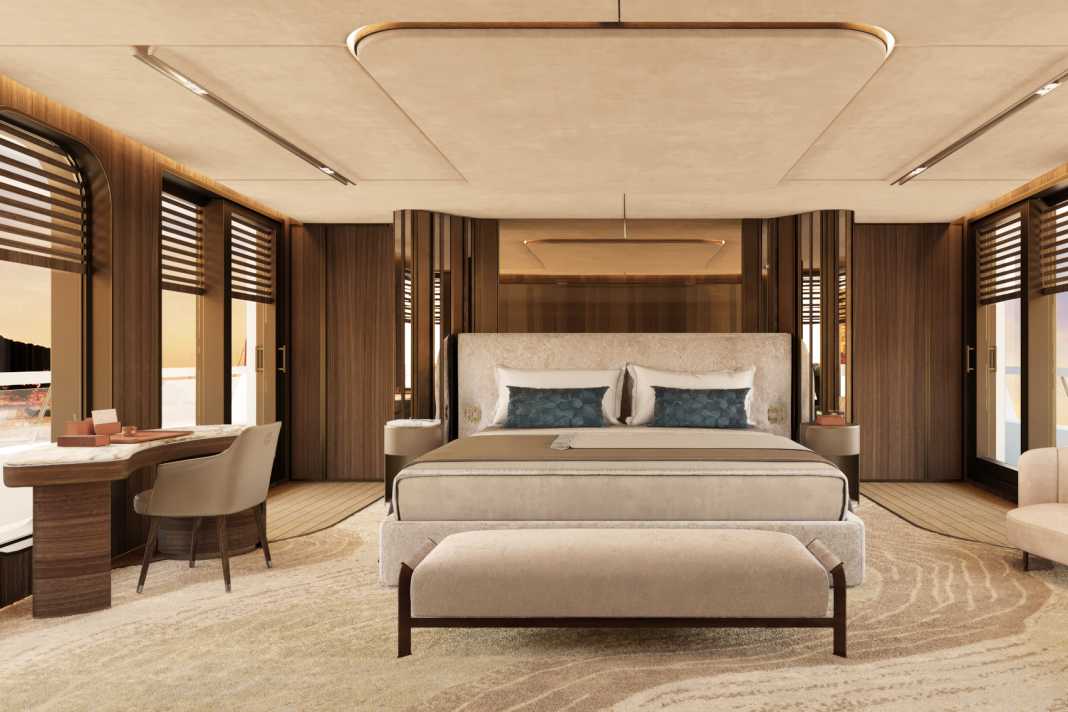 Eignersuite: Der als Modedesigner bekannt gewordene Elie Saab zeichnet für das Interieur verantwortlich. Der Libanese teilt sich die kreative Leitung mit  Carlo Colombo.